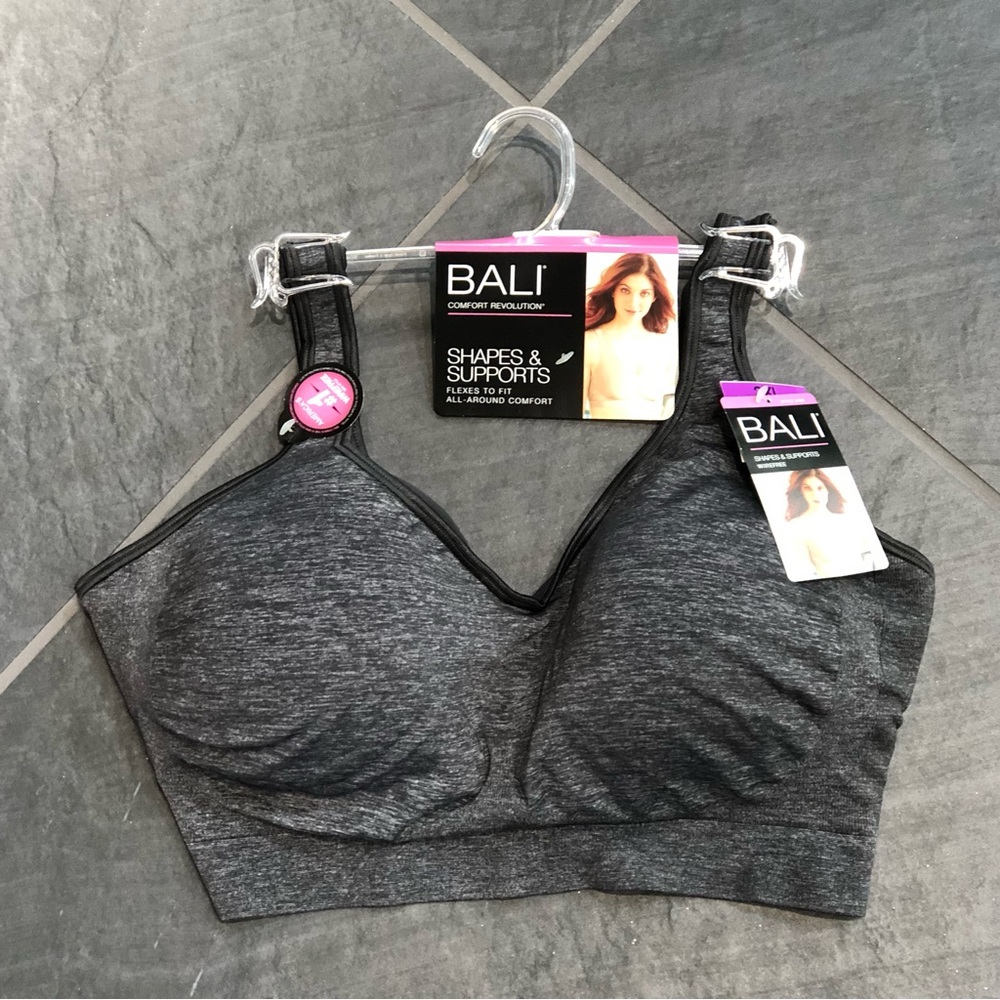 NWT BALI Comfort Revolution Bra Gray 2XL